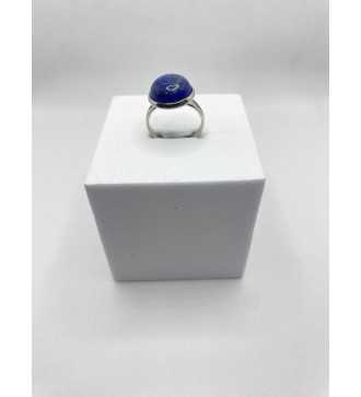 Bague Nuit Éblouissante en pierre bleu nuit ,argent 925 ajustable