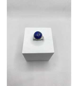 Bague Nuit Éblouissante en pierre bleu nuit ,argent 925 ajustable