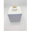 Bague Lumière ajustable en pierre blanche – Acier inoxydable doré Bague Lumière ajustable en pierre blanche – Acier inoxydable doré