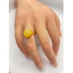 Bague Lumière ajustable en pierre blanche – Acier inoxydable doré Bague Lumière ajustable en pierre blanche – Acier inoxydable doré
