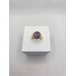 Bague Améthyste – Bague ajustable en pierre naturelle violette, acier inoxydable plaqué or 24 K Bague Améthyste – Bague ajustable en pierre naturelle violette, acier inoxydable plaqué or 24 K