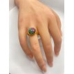 Palette de Couleur – Bague ajustable en pierre semi-précieuse , acier inoxydable plaqué or 24 K Palette de Couleur – Bague ajustable en pierre semi-précieuse , acier inoxydable plaqué or 24 K