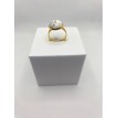 Bague ajustable en pierre effet marbre – Acier inoxydable plaqué or 24 K, élégance et durabilité Bague ajustable en pierre effet marbre – Acier inoxydable plaqué or 24 K, élégance et durabilité