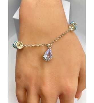 Bijou Bracelet Goutte d’Eau – Argent 925 et pendentif goutte élégante