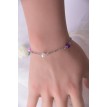 Bracelet Sofia en argent 925 avec perles violettes, roses et blanches – Élégance colorée et durable Bracelet Sofia en argent 925 avec perles violettes, roses et blanches – Élégance colorée et durable