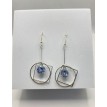 Symétrie Chérie – Boucles d’oreilles pendantes en argent 925 avec pendentifs carrés Symétrie Chérie – Boucles d’oreilles pendantes en argent 925 avec pendentifs carrés