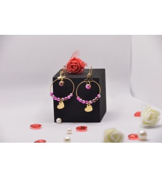 boucles d'oreilles douceur de perles