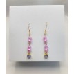 Douceur Lavande – Boucles d’oreilles pendantes plaqué or 24 K avec pierre violette éclatante Douceur Lavande – Boucles d’oreilles pendantes plaqué or 24 K avec pierre violette éclatante
