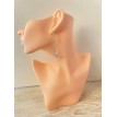 Triangle de Luxe – Boucles d’oreilles pendantes en argent 925 avec pendentif anneau Triangle de Luxe – Boucles d’oreilles pendantes en argent 925 avec pendentif anneau
