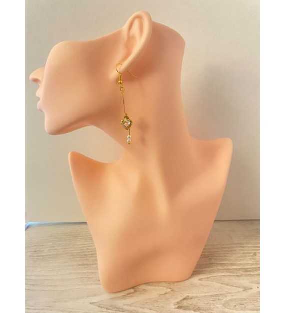 Boucles d’oreilles artisanales Douceur d’Amour – Acier inoxydable et éclat romantique