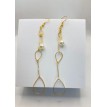 Douceur Élégante – Boucles d’oreilles pendantes perle blanche en acier inoxydable doré Douceur Élégante – Boucles d’oreilles pendantes perle blanche en acier inoxydable doré