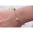 Bracelet Raiponce en or et argent – Bijou artisanal féerique inspiré des contes de fées Bracelet Raiponce en or et argent – Bijou artisanal féerique inspiré des contes de fées