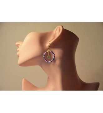 boucles d'oreilles douceur de perles