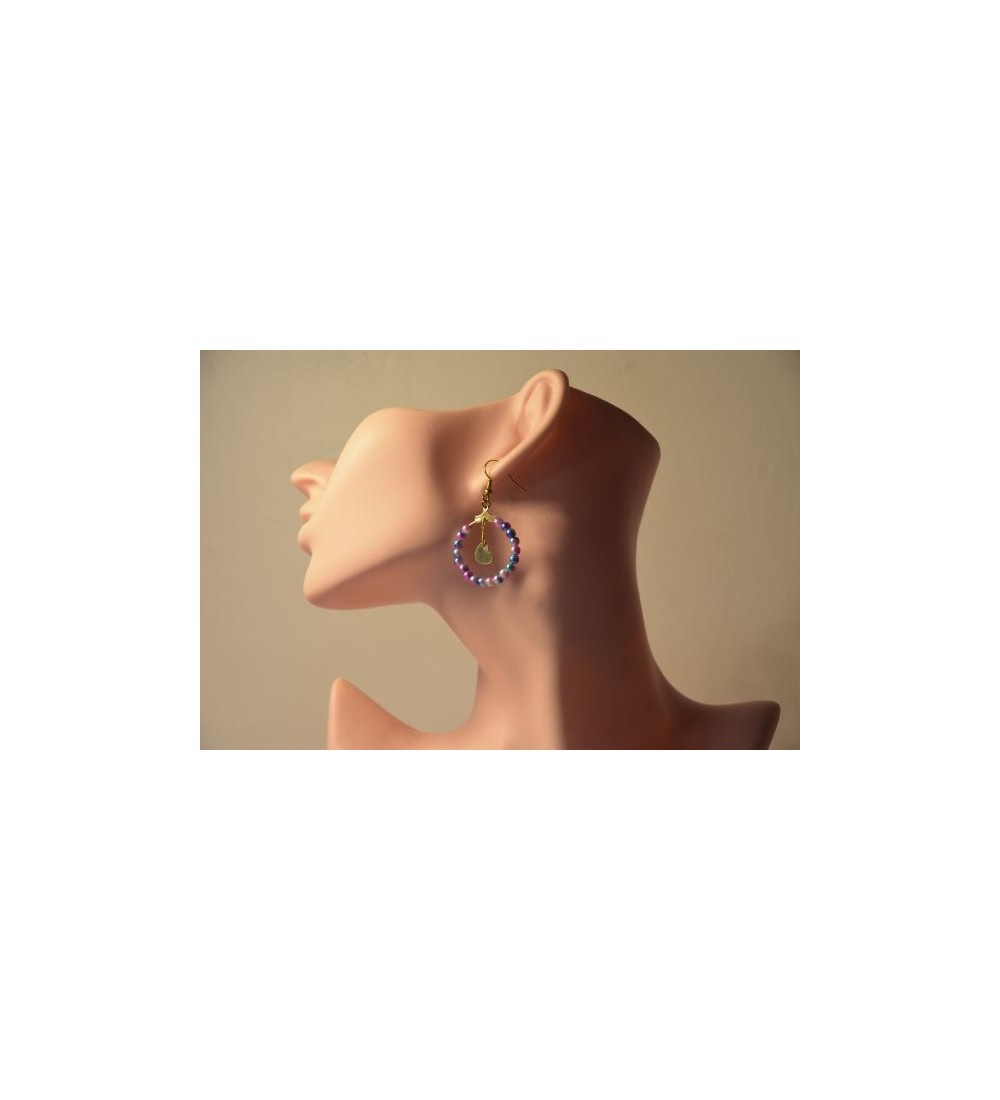 boucles d'oreilles douceur de perles
