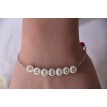 Passion – Bracelet ajustable perles rouges et lettres dorées en acier inoxydable argent Passion – Bracelet ajustable perles rouges et lettres dorées en acier inoxydable argent