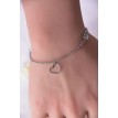 Bracelet argenté coeur Miroir avec trois pendentifs cœur – Élégance romantique et éclat raffiné Bracelet argenté coeur Miroir avec trois pendentifs cœur – Élégance romantique et éclat raffiné