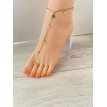 Océane – Bijou de pied avec pierre bleue et perle élégante pour un style estival raffiné Océane – Bijou de pied avec pierre bleue et perle élégante pour un style estival raffiné