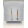 Étoile Océanique – Boucles d’oreilles étoile de mer avec perles orange et style marin élégant Étoile Océanique – Boucles d’oreilles étoile de mer avec perles orange et style marin élégant