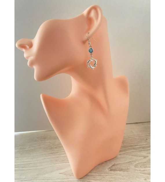 Dauphin Trio – Boucles d’oreilles avec pendentif trois dauphins