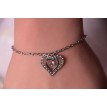 Bracelet Volupté en argent 925 avec pendentif cœur scintillant en strass – Élégance romantique Bracelet Volupté en argent 925 avec pendentif cœur scintillant en strass – Élégance romantique