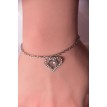 Bracelet Volupté en argent 925 avec pendentif cœur scintillant en strass – Élégance romantique Bracelet Volupté en argent 925 avec pendentif cœur scintillant en strass – Élégance romantique