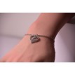 Bracelet Volupté en argent 925 avec pendentif cœur scintillant en strass – Élégance romantique Bracelet Volupté en argent 925 avec pendentif cœur scintillant en strass – Élégance romantique