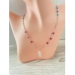 Rose et Bleu – Collier bicolore avec perles bleu azur et rose et pendentif hippocampe élégant Rose et Bleu – Collier bicolore avec perles bleu azur et rose et pendentif hippocampe élégant
