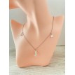 Sirène Argentée – Collier avec pendentif sirène et breloques perles pour un style marin élégant Sirène Argentée – Collier avec pendentif sirène et breloques perles pour un style marin élégant