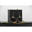 Étreinte de Lumière – Boucles d’oreilles créoles perlées en acier inoxydable plaqué or 24K Étreinte de Lumière – Boucles d’oreilles créoles perlées en acier inoxydable plaqué or 24K