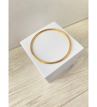 Bracelet fin en or 24K , diamètre 64 cm élégance garantie