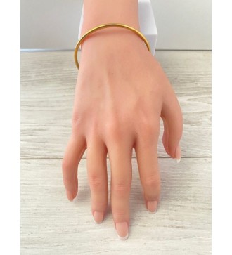 Bracelet fin en or 24K , diamètre 64 cm élégance garantie