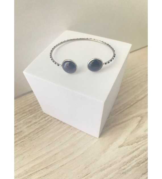 Bracelet manchette sobre – Argent 925, design minimaliste AU2bijoux