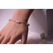 Bracelet Froideur en argent 925 avec perles blanches, platines et transparentes – Élégance glacée Bracelet Froideur en argent 925 avec perles blanches, platines et transparentes – Élégance glacée