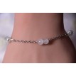 Bracelet Froideur en argent 925 avec perles blanches, platines et transparentes – Élégance glacée Bracelet Froideur en argent 925 avec perles blanches, platines et transparentes – Élégance glacée