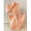 Main de Fatma – Boucles d’oreilles pendantes plaqué or 24 K avec pendentif protecteur 