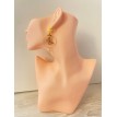 Signe du Papillon – Boucles d’oreilles créoles plaqué or 24 K avec pendentif papillon  Signe du Papillon – Boucles d’oreilles créoles plaqué or 24 K avec pendentif papillon