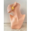 Soleil Doré – Boucles d’oreilles pendantes plaqué or 24 K avec pendentif soleil et main de Fatma  Soleil Doré – Boucles d’oreilles pendantes plaqué or 24 K avec pendentif soleil et main de Fatma