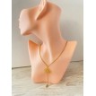 Soleil et Fatma – Collier plaqué or 24 K avec pendentif soleil rayonnant Soleil et Fatma – Collier plaqué or 24 K avec pendentif soleil rayonnant