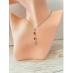 Éclat de Fatma – Collier en acier inoxydable plaqué argent 925 avec pierre rose et main de Fatma Éclat de Fatma – Collier en acier inoxydable plaqué argent 925 avec pierre rose et main de Fatma