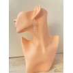 Boucles d’oreilles créoles Papillon Rose en argent 925 avec pendentif papillon en strass Boucles d’oreilles créoles Papillon Rose en argent 925 avec pendentif papillon en strass