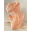 Boucles d’oreilles pendantes en argent 925 avec rosace sculptée et main de Fatma protectrice