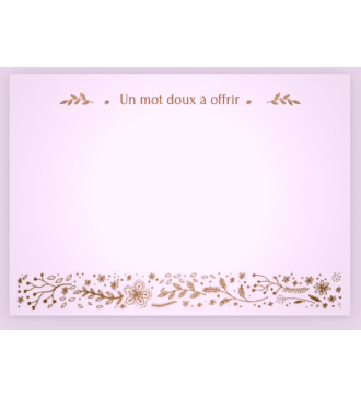 Carte message personnalisée – Mots doux à offrir