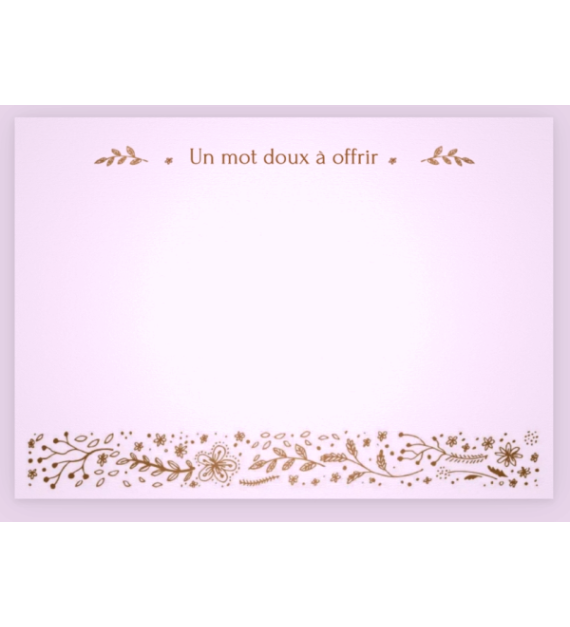 Carte message personnalisée