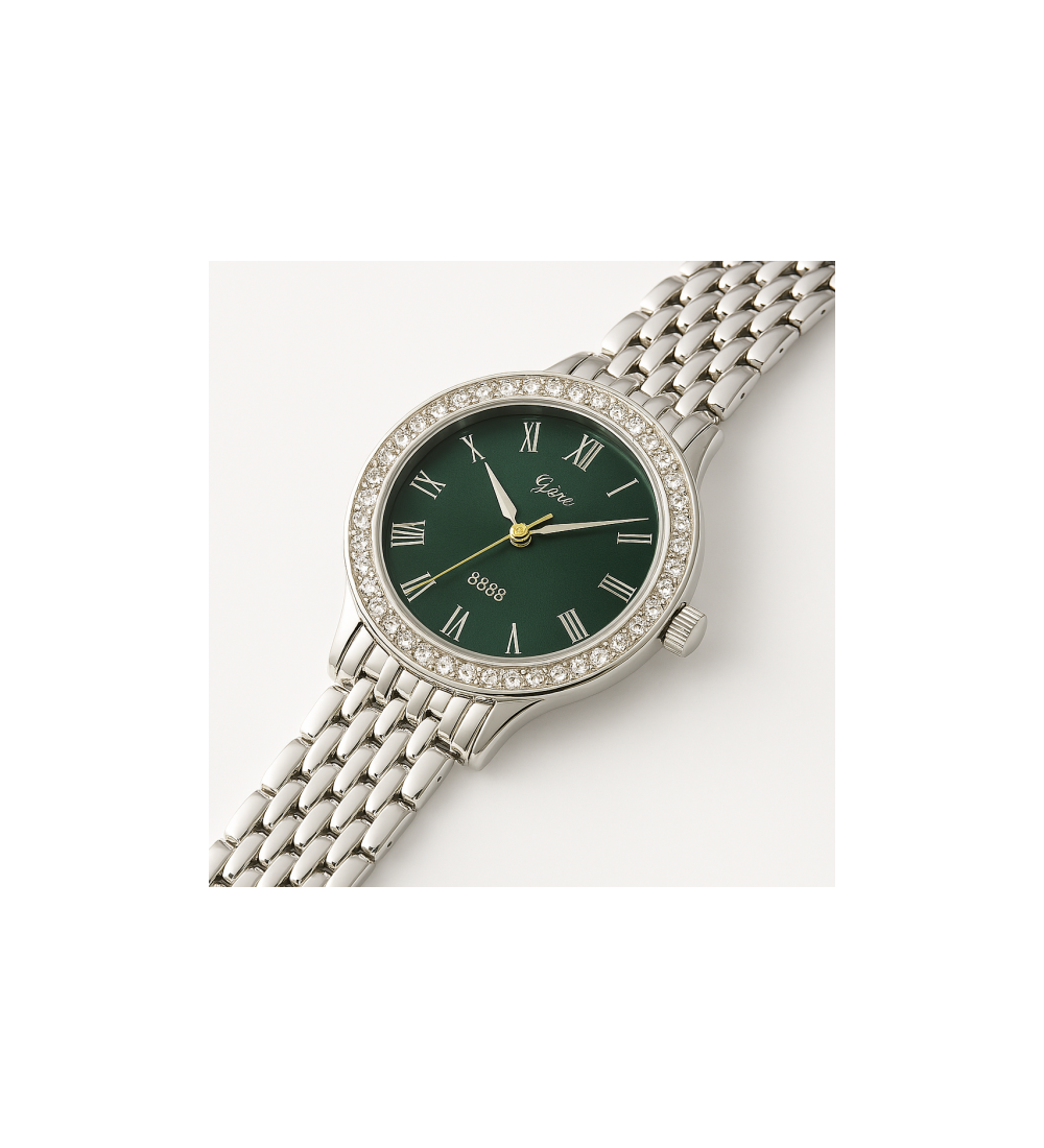 Montre Lady - Finition Argentée , élégance intemporelle Montre Lady - Finition Argentée , élégance intemporelle