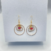 Passion coeur – Boucles d’oreilles créoles en acier inoxydable plaqué or 24K avec pendentif cœur  Passion coeur – Boucles d’oreilles créoles en acier inoxydable plaqué or 24K avec pendentif cœur