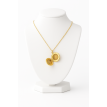 médaillon acier inoxydable plaqué or 24 K ou argent 925 avec chaîne – AU2 Bijoux médaillon acier inoxydable plaqué or 24 K ou argent 925 avec chaîne – AU2 Bijoux