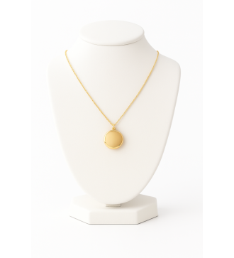 Médaillon couleur plaqué or 24K – Bijou photo