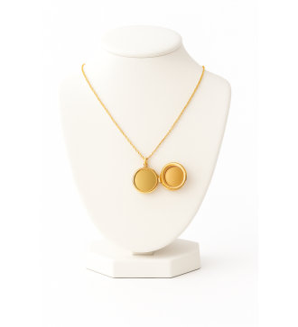 Médaillon couleur plaqué or 24K – Bijou photo