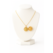 Médaillon couleur plaqué or 24K Médaillon couleur plaqué or 24K