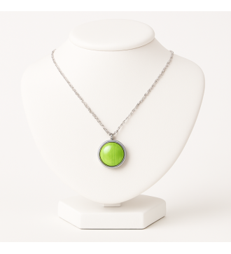 Médaillon couleur argent 925 – Bijou photo personnalisé élégant